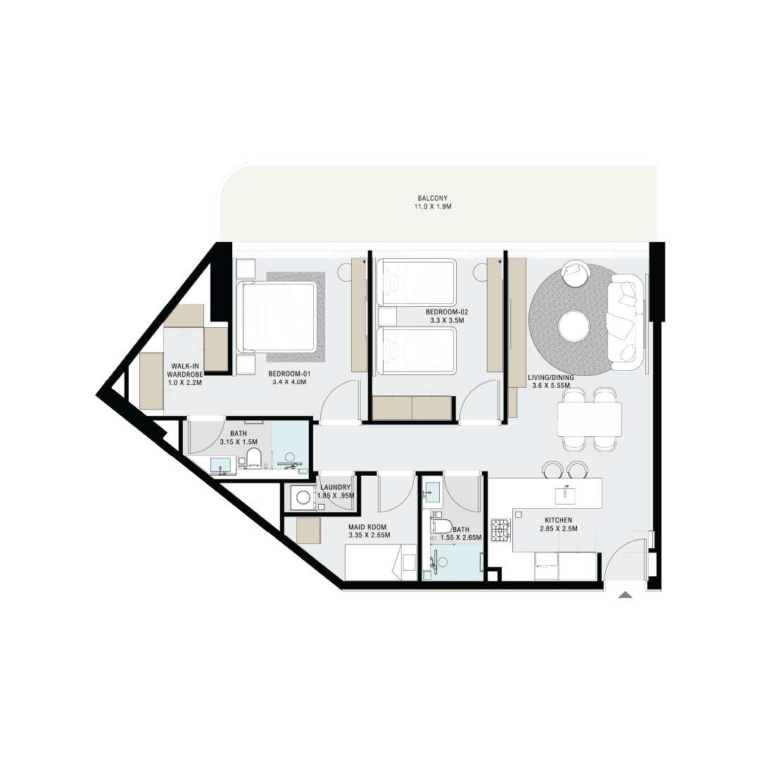 2 Bedroom